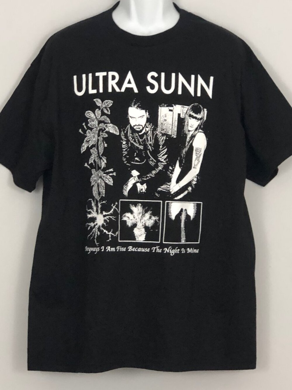 Ultra Sunn Band T-Shirt Black XL Industrial Goth EBM Darkwave Coldwave